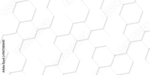 White abstract honeycomb mosaic and tile geometric hexagon vector illustration. geometric digital technology polygon science vintage square mosaic and web cover business texture.