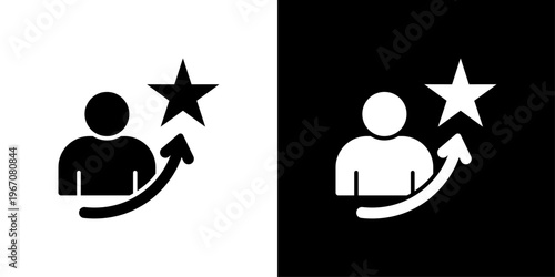 Ambition Icon Sheet Black And White