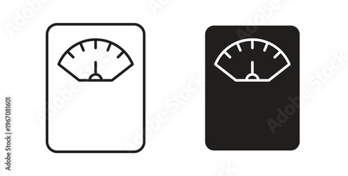Scale icon vector pictogram pack. icon vector template