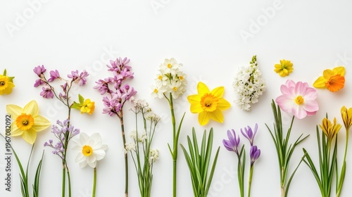 tropical flowers with white background Created With Generative AI Technology