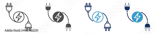 electrical multi purpose icon set