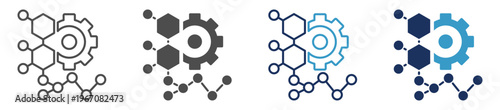 material engineering multi purpose icon set 