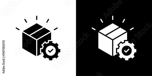 Fulfillment Icon Sheet Black And White