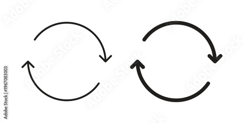 Arrows repeat icon vector pictogram pack. icon vector template