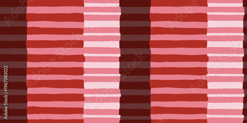 Seamless abstract geometric pattern with hand-drawn elements on a neutral background. Vertical stripe background. Modern banner