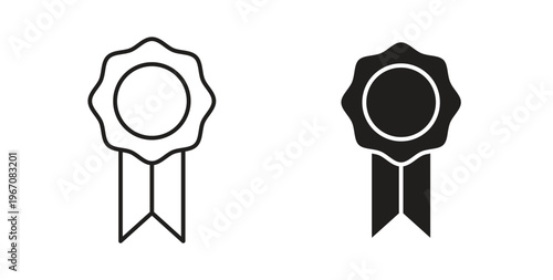 Badge icon vector pictogram pack. icon vector template