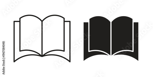 Book icon vector pictogram pack. icon vector template