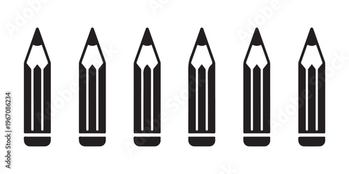 Pencil icon set vector design isolated. edit symbol signs. vector line art for web and mobile app.