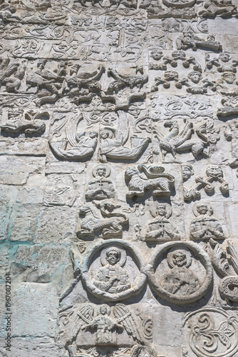 detail of a stone wall