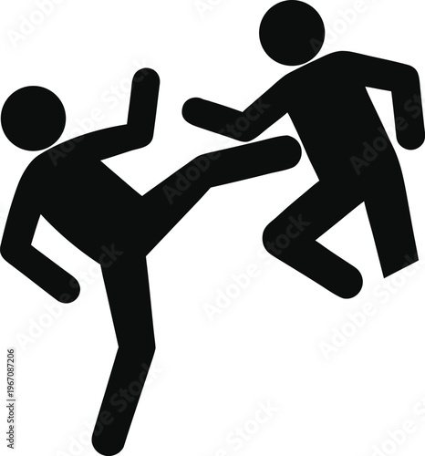 A simple black silhouette of a person running fast, representing sport, fitness, and athletic movement in a clean vector style