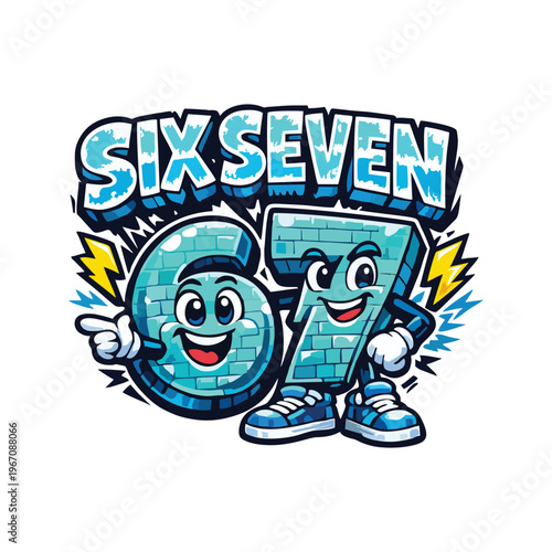 Steal a Brainrot Six Seven Italian Brainrot Kids Gaming Meme Png, Six Seven 67 PNG, 67 Meme Design, 67 funny meme vector, Six Seven funny viral Internet humor design 