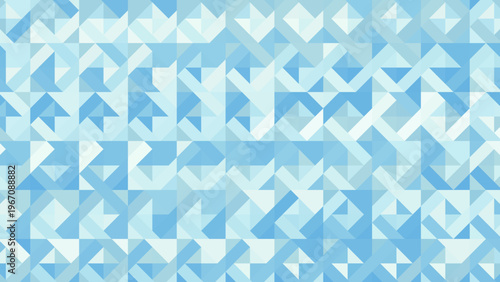 Abstract blue gradient background with geometric patterns, 16:9 ratio