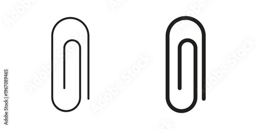 Clip icon vector pictogram pack. icon vector template