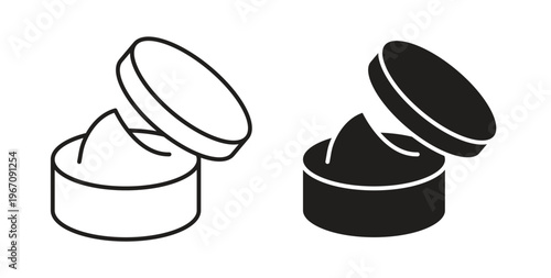Cream icon vector pictogram pack. icon vector template