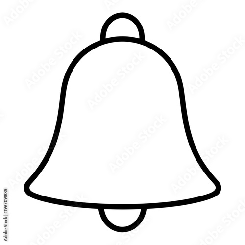 Bell Line Icon Minimalist Outline Design