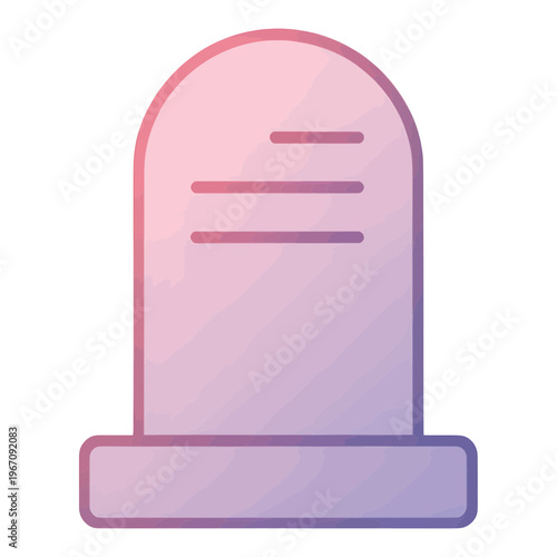 Gradient Tombstone Vector Icon