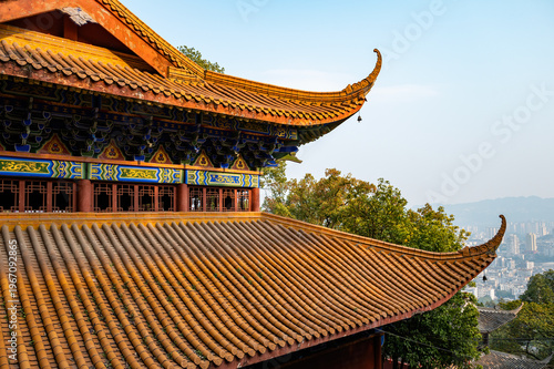 Fotografie The glazed tile eaves of a temple, China