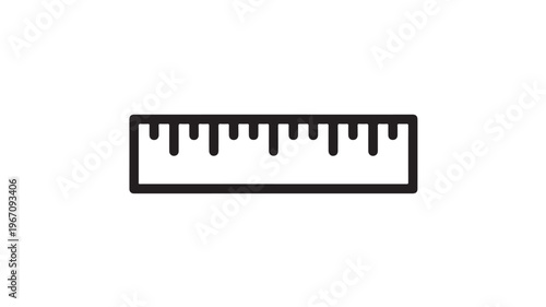 Ruler Icon For Measurement And Size Concepts