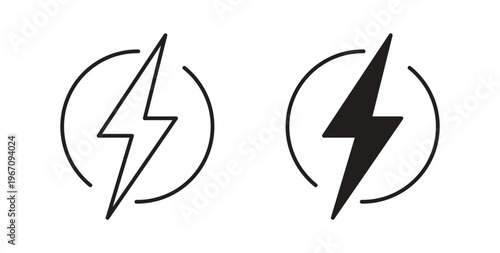 Energy Icon vector pictogram pack. icon vector template