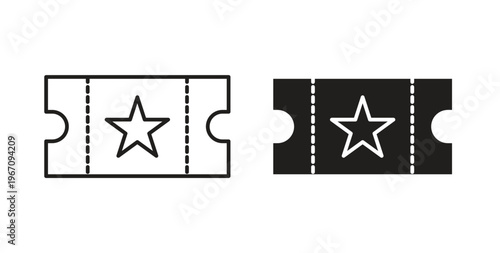 Event pass icon vector pictogram pack. icon vector template