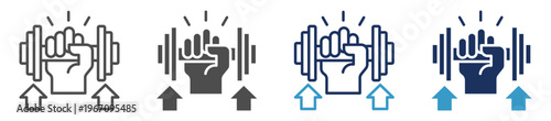 strength multi purpose icon set