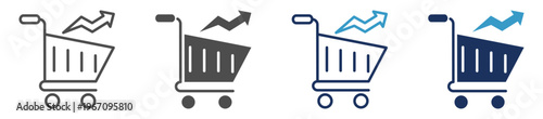 e-commerce growth multi purpose icon set