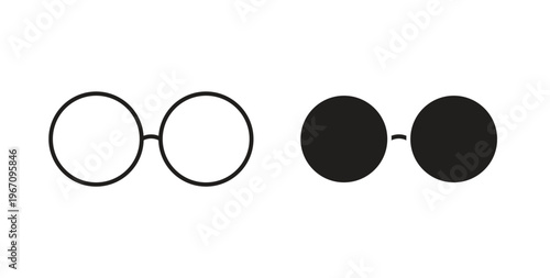 Glasses icon vector pictogram pack. icon vector template