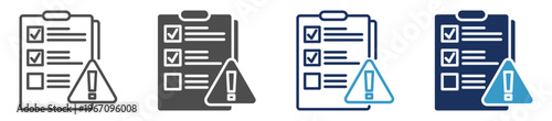 risk assessment multi purpose icon set