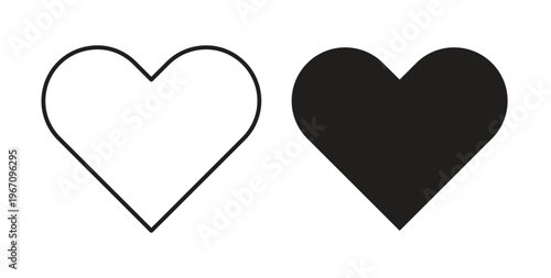 Heart icon vector pictogram pack. icon vector template