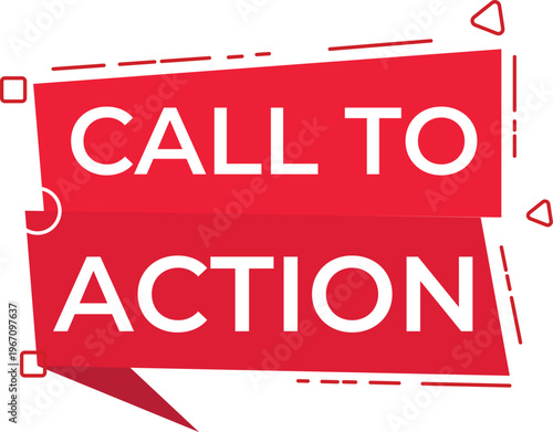 Call to action vector design clipart isolated on background.