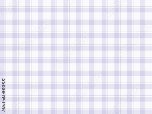 Seamless gingham pattern background, light purple plaid chequered pattern