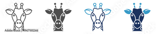 giraffe multi purpose icon set