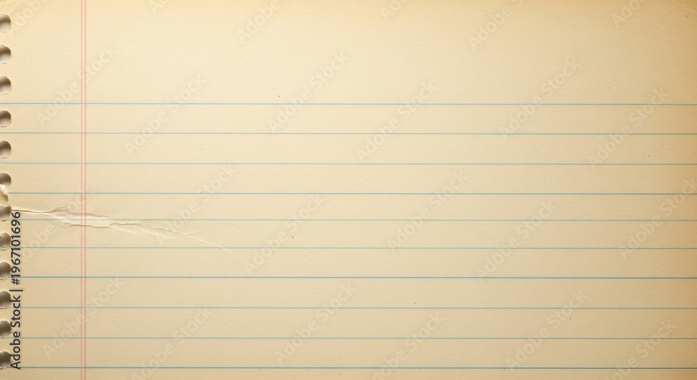 Naklejka premium Notebook paper texture with subtle lines and clean academic background 