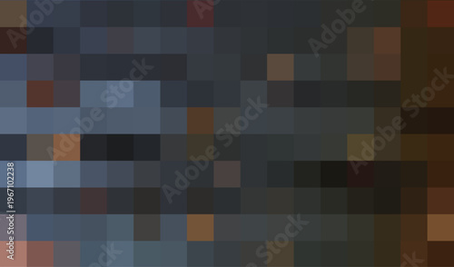 Dark Abstract Horizontal Geometric Pattern with Black, Brown, Blue, and Red Tones - Modern Minimalist Background for Technology, Design, and Digital Art Projects