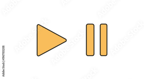 Play and pause button icons.