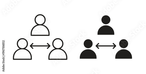 Mediator icon vector pictogram pack. icon vector template