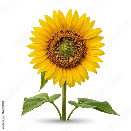 Vibrant Sunflower Blooming in Sunlight - A Botanical Beauty.