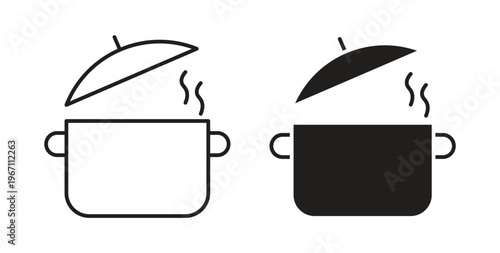 Pot icon vector pictogram pack. icon vector template