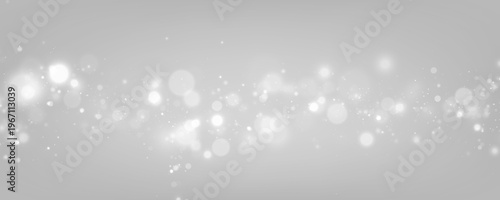 Soft white particles float across a dark blurred background, forming luminous bokeh. PNG format ensures easy use in overlays and compositions.