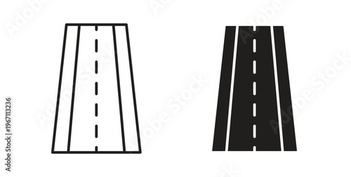 Road icon vector pictogram pack. icon vector template