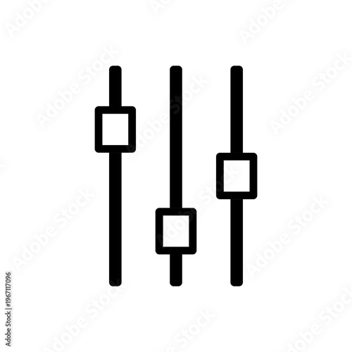 set of audio mixer icon