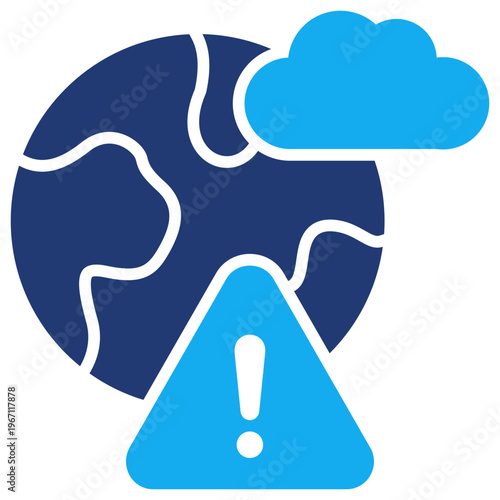Climate Risk Icon vector Illustration For Design.