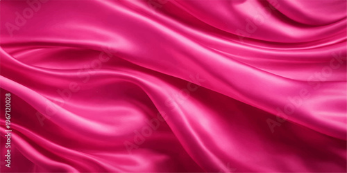 Elegant pink and purple silk satin fabric background with smooth shiny waves and luxury textile material texture for a violet drapery backdrop