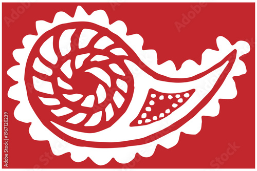 paesly design illustration doodle vector print