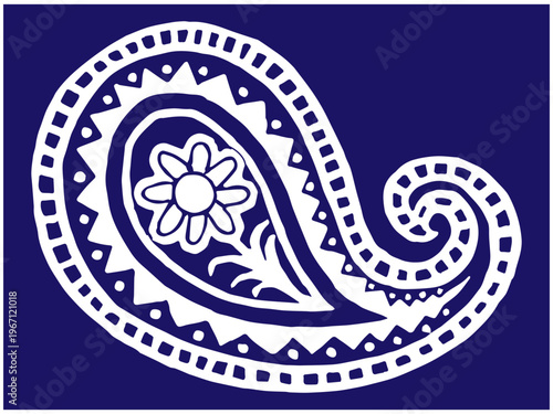 paesly design illustration doodle vector print