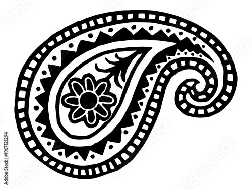 paesly design illustration doodle vector print