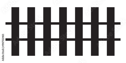 fence, picket wood outline, silhouette fence panel, wooden fence clip art