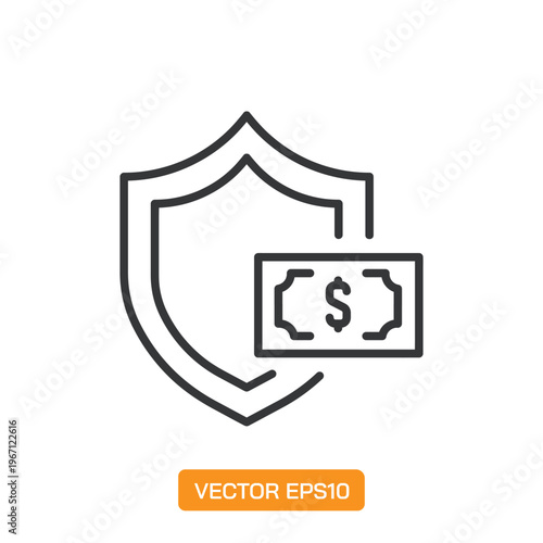 Money Protection line icons- Mini collection series icon