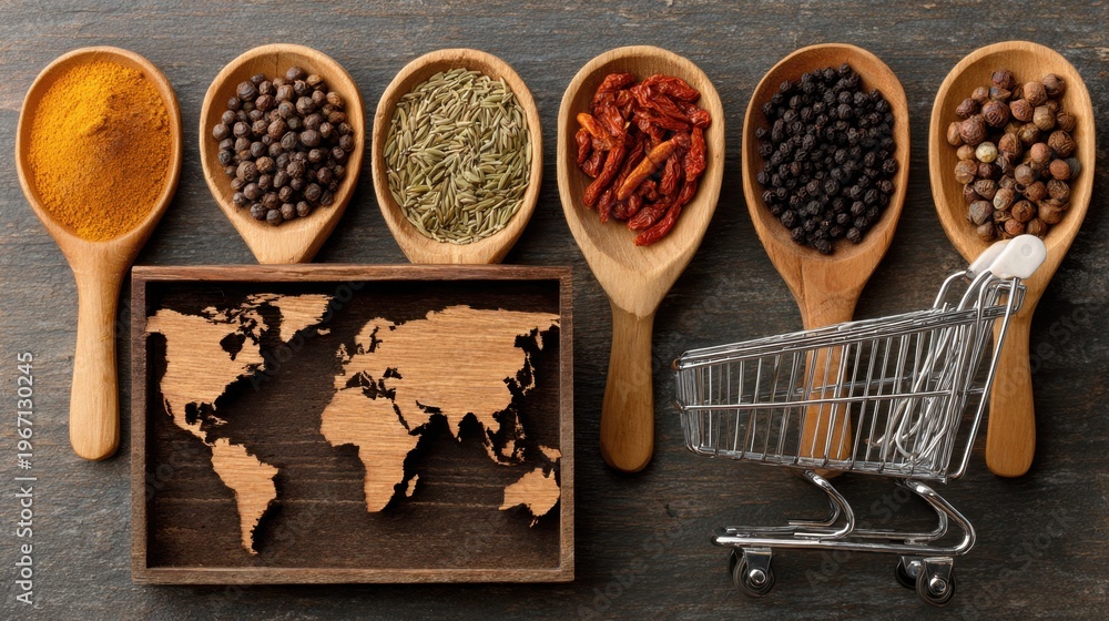 Obraz premium Global marketing promotes products across international markets by adapting strategies to cultural and regional differences, ensuring relevance, engagement, and brand consistency worldwide. 