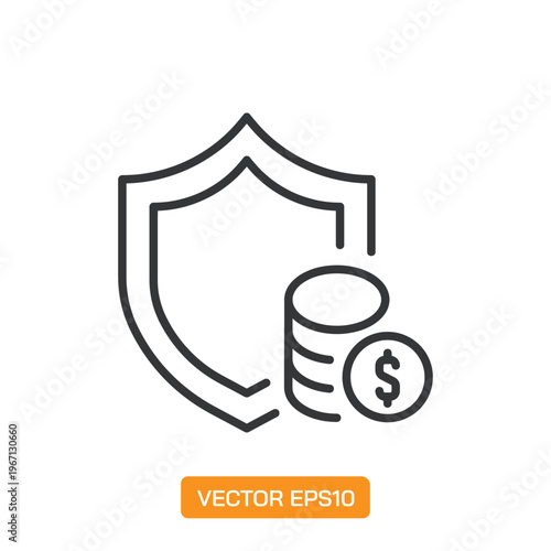 Money Protection line icons- Mini collection series icon